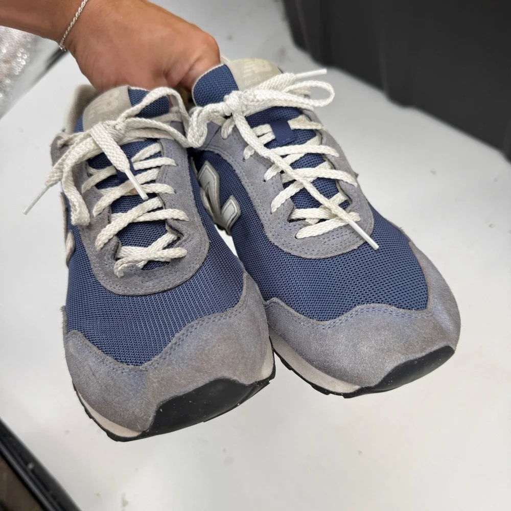 New Balance 515 Sneakers Navy Grey Suede Mesh Athletic Shoes Mens 11